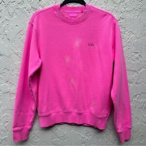 KITH Sweatshirt Women XS Hot Pink‎ Pullover Crew Neck Cotton Barbiecore